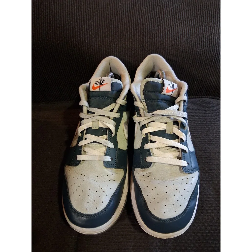 Nike Dunk Low Dark Teal Sail White Sneakers FB8896-300 Mens Size 10 Low Top Shoe